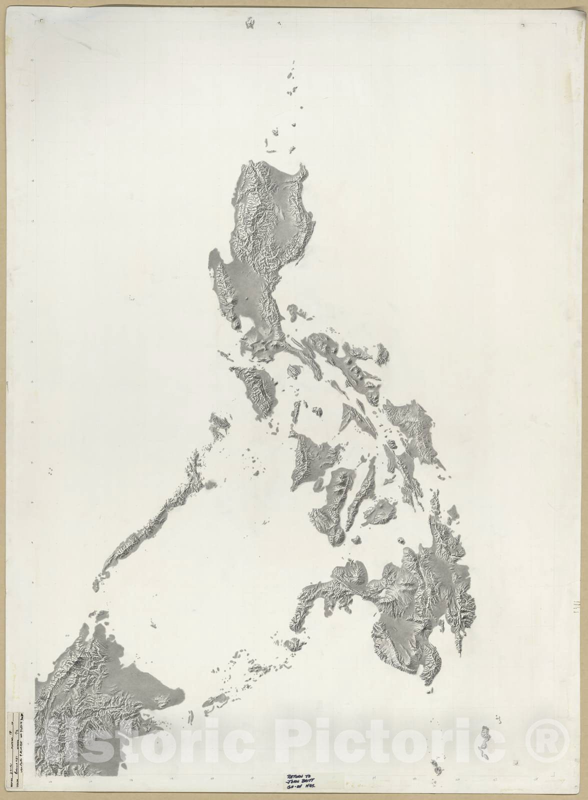 Historic Map - CIA Terrain Board Collection - Philippines Reference - Lowland Tint