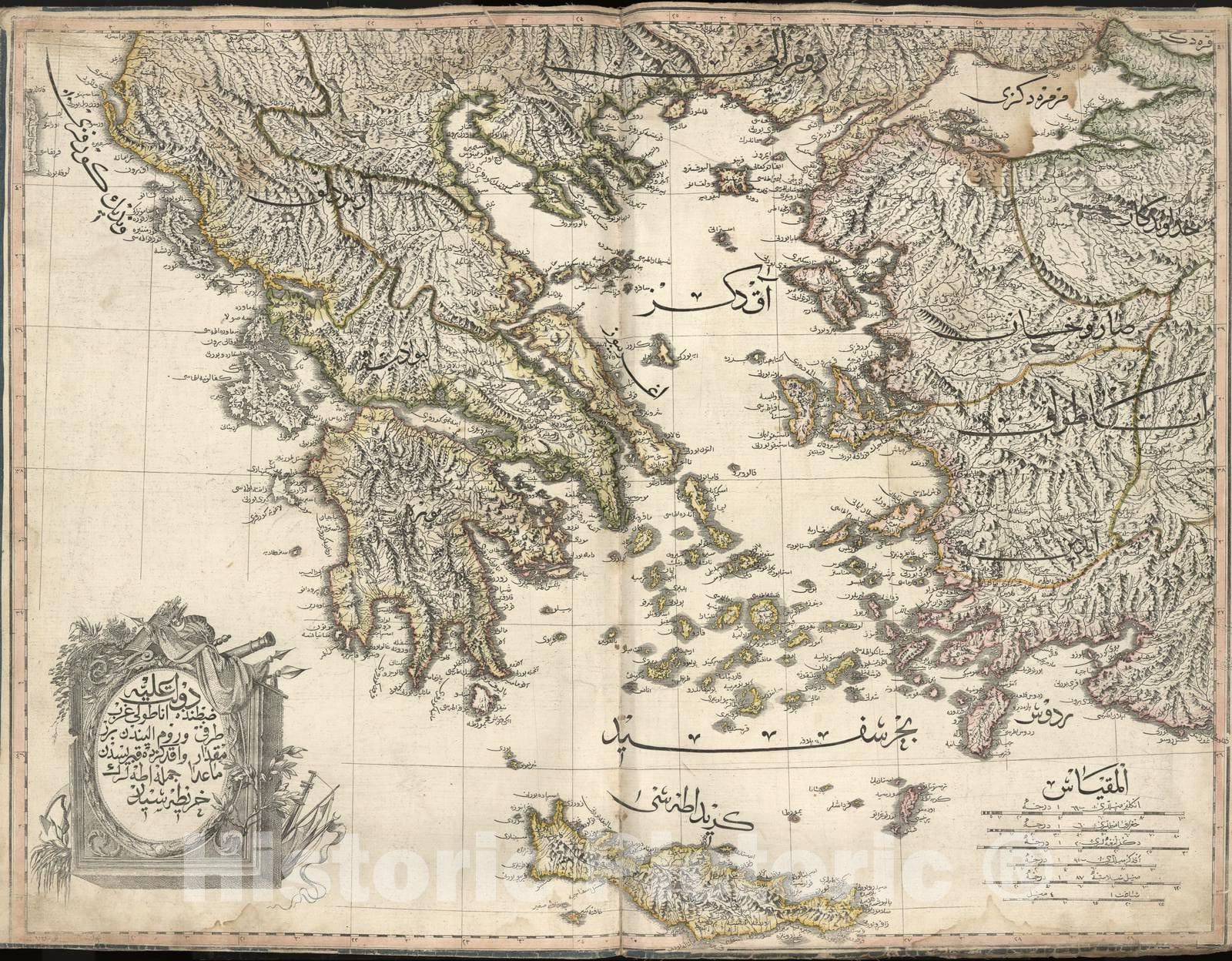 Historic 1803 Map - Cedid Atlas tercÃÂ¼MESI - Greece and Turkey 2