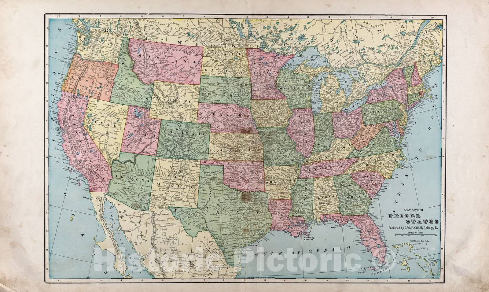 Historic 1909 Map - Standard Atlas of Riley County, Kansas - Map of The United States