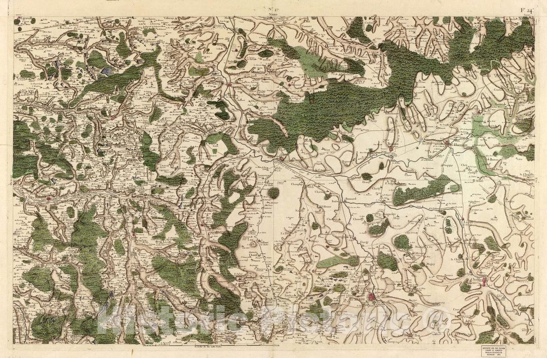 Historic 1756 Map - Carte de France - Image 49 of Copy 2