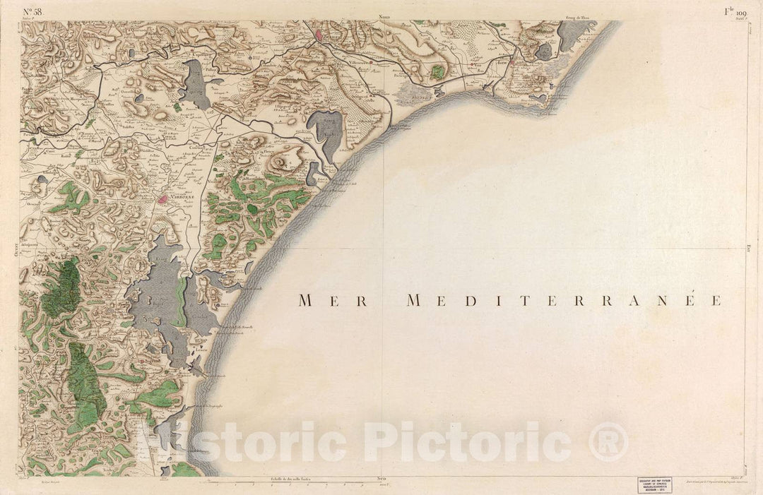 Historic 1756 Map - Carte de France - Image 60 of Copy 2