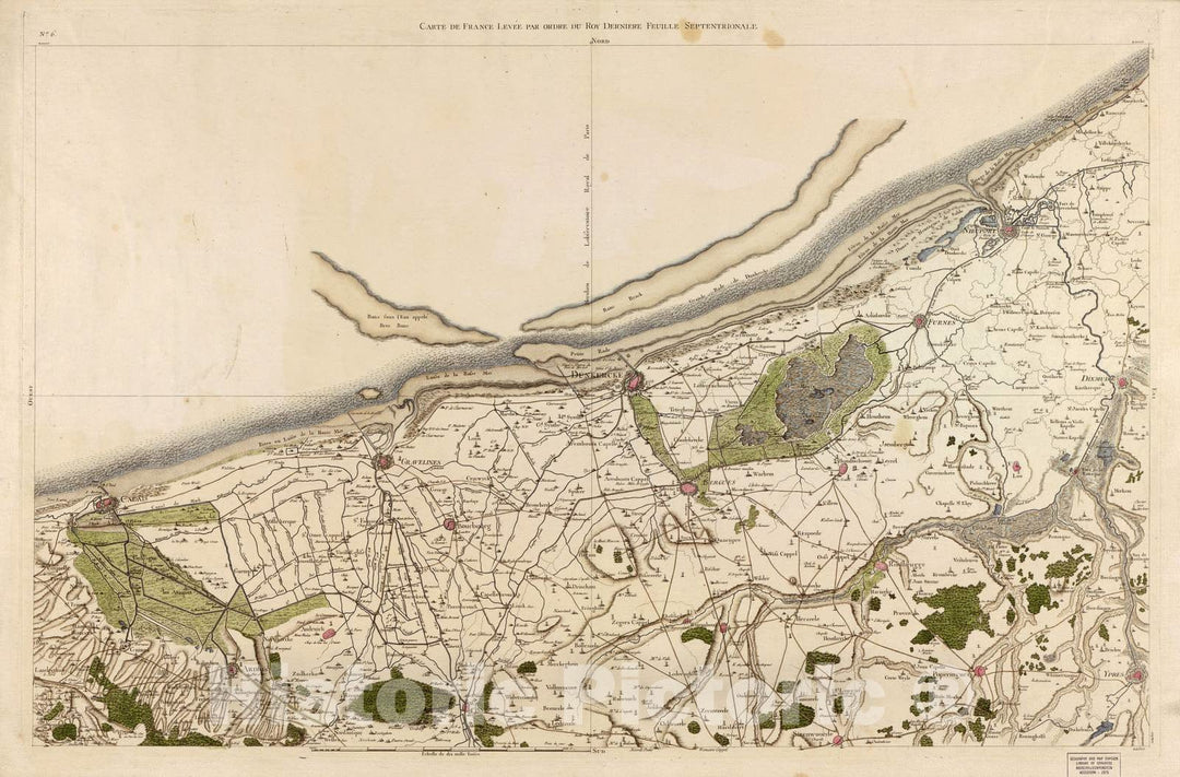 Historic 1756 Map - Carte de France - Image 6 of Copy 2