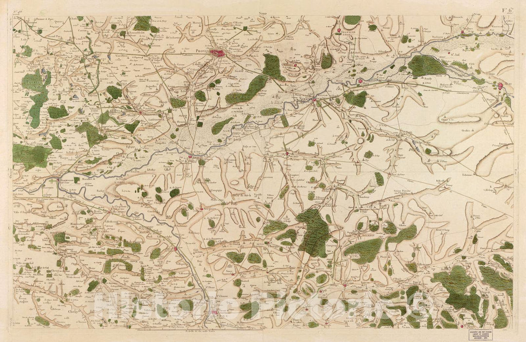 Historic 1756 Map - Carte de France - Image 48 of Copy 2