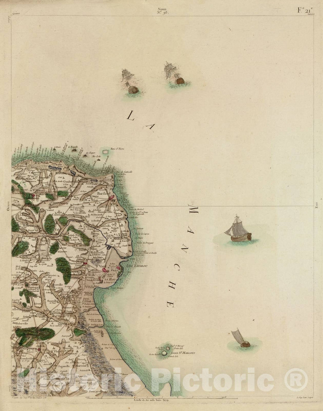 Historic 1756 Map - Carte de France - Image 96 of Copy 2