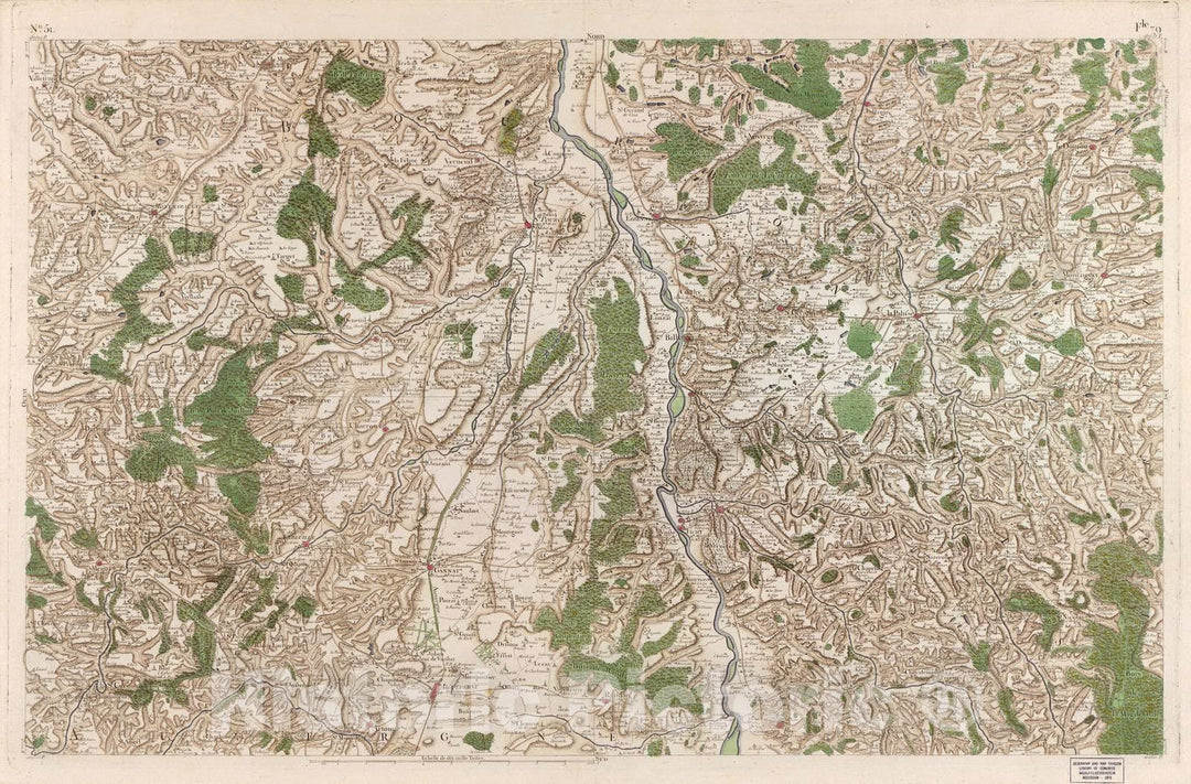 Historic 1756 Map - Carte de France - Image 53 of Copy 2