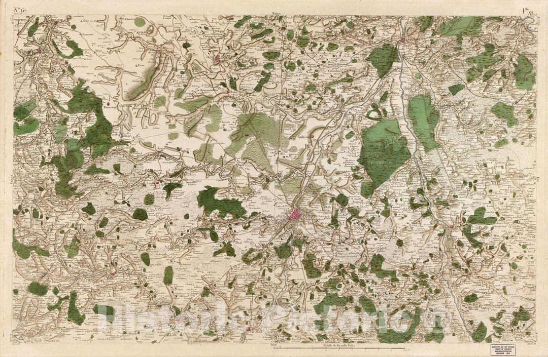 Historic 1756 Map - Carte de France - Image 70 of Copy 2