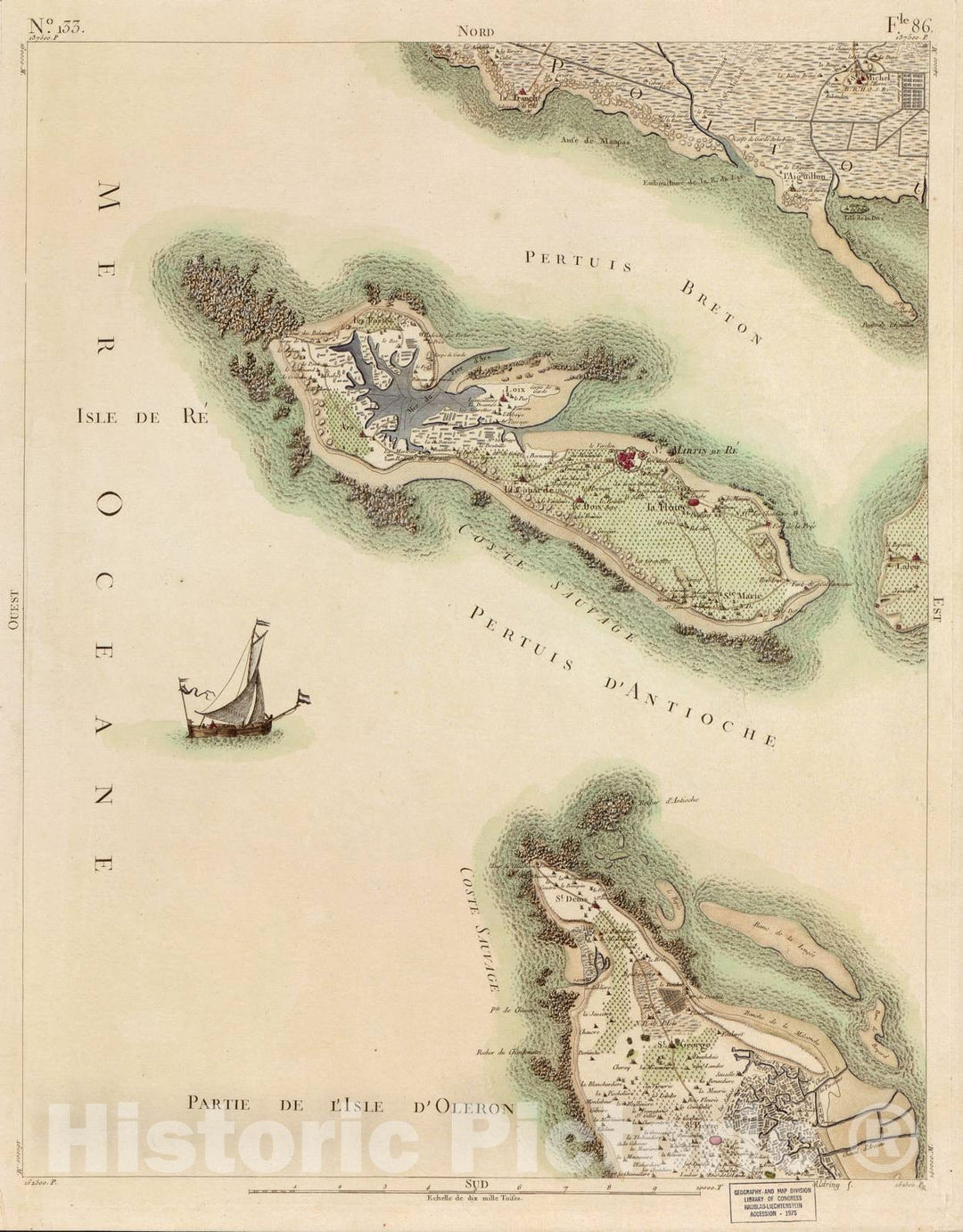 Historic 1756 Map - Carte de France - Image 138 of Copy 2