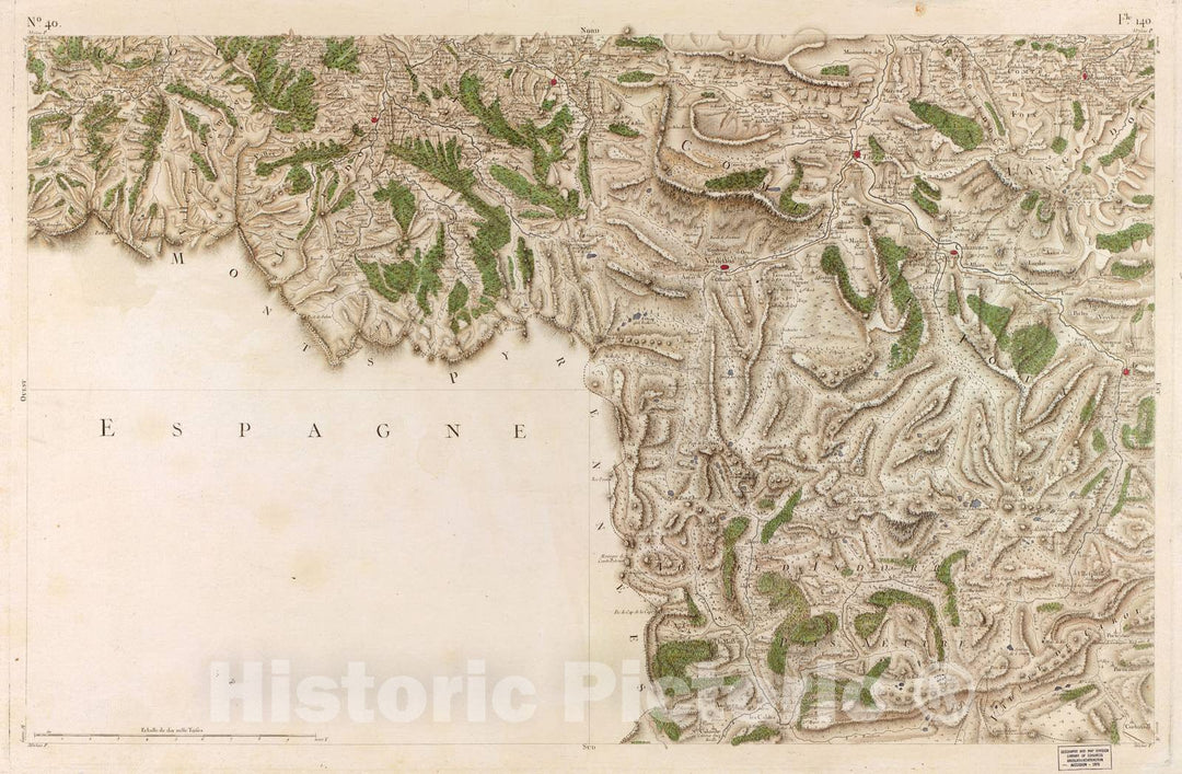 Historic 1756 Map - Carte de France - Image 41 of Copy 2