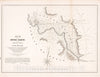 Historic 1842 Map - Map of The River Sabine from Logan's Ferry to 32nd Degree of North Latitude : shewing The Boundary Between The United States of America and The Republic of Texas