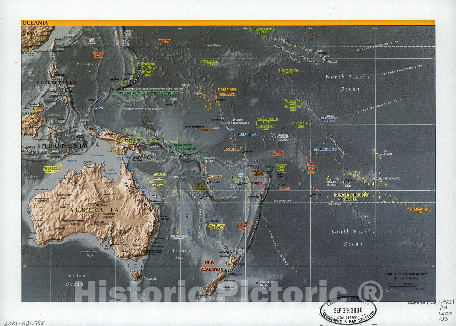 Historic 2000 Map - Oceania.