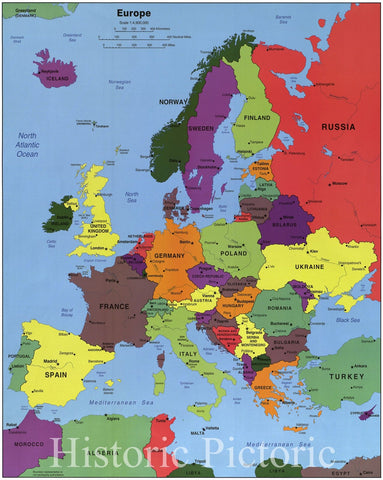 Historic 2004 Map - Europe