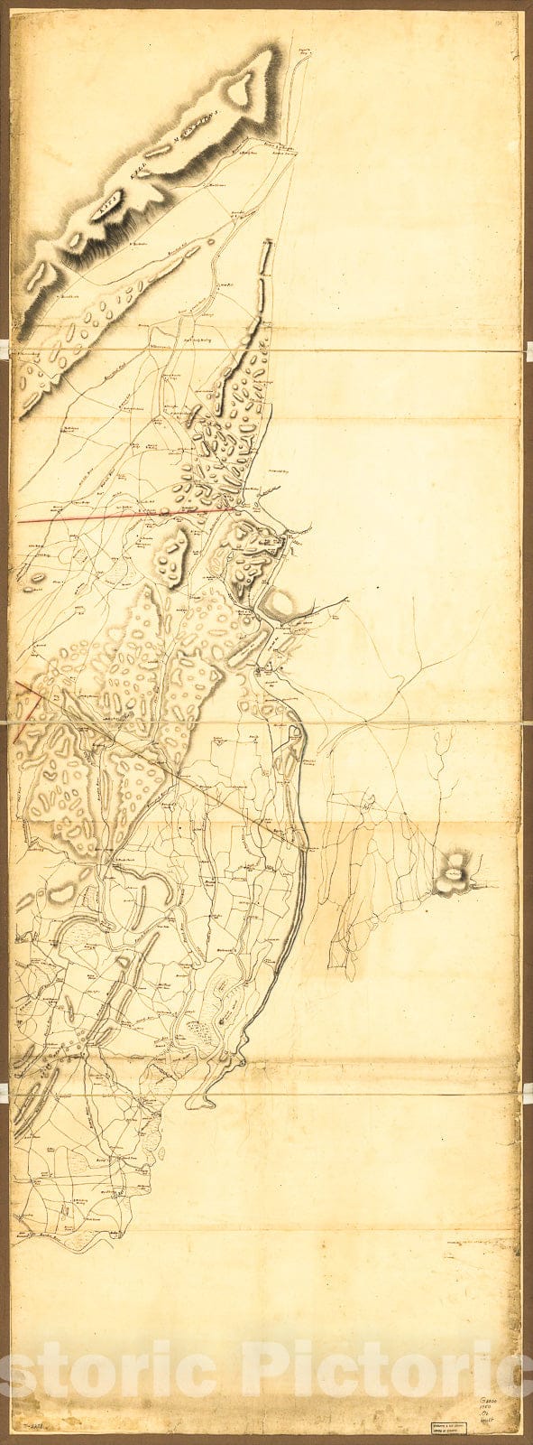 Historic 1780 Map - Operations in America. No. 2.
