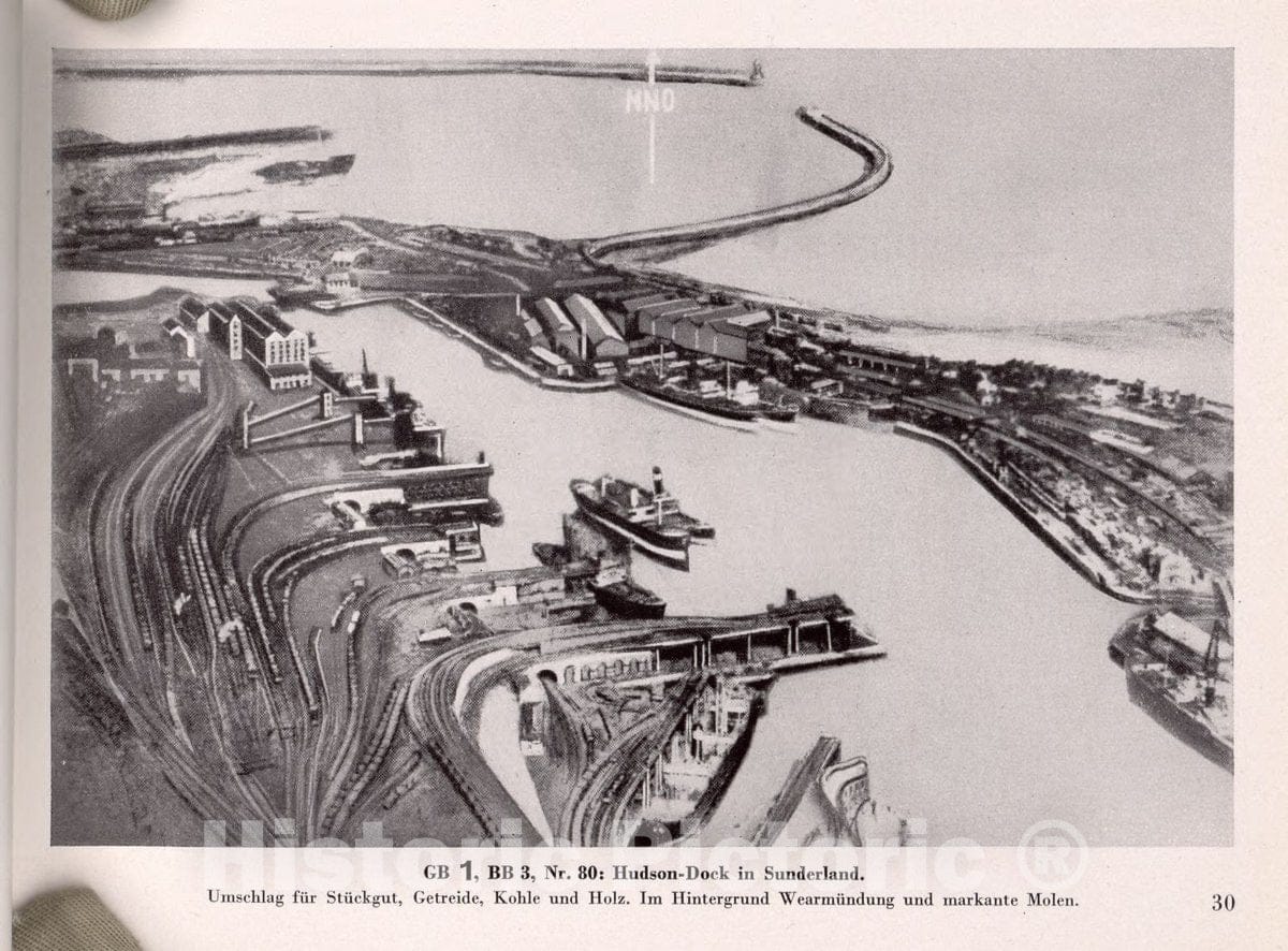 Historic Map - Military Geographic Details of England - GB 1, BB 3, Nr. 54: Tankanlage in South Shields - England 1:10 000