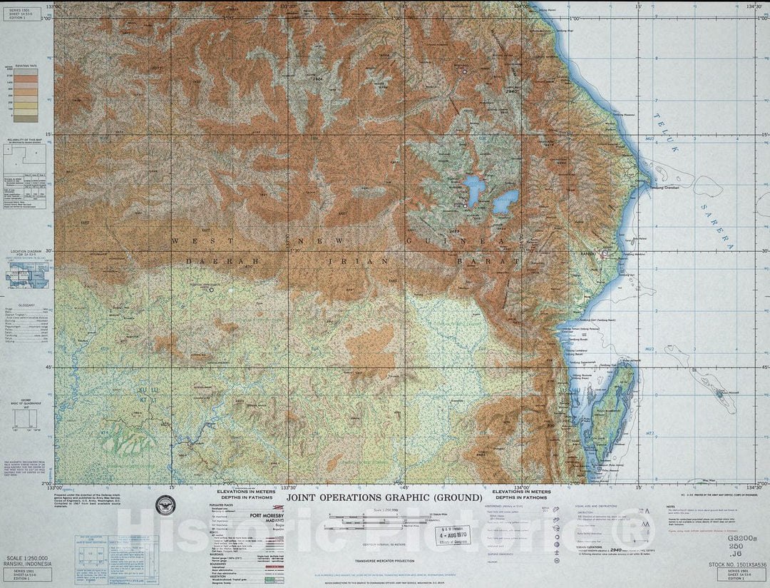 Historic Map - Joint Operations Graphic (Ground). - Ransiki, Indonesia