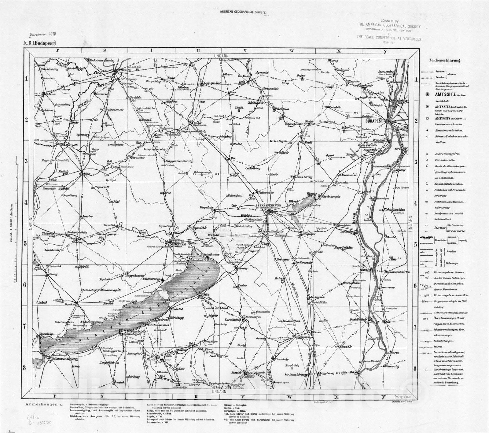 Map : Austria and Hungary 1877 9, Militar-Marschroutenkarte der osterreichisch-ungarischen Monarchie , Antique Vintage Reproduction