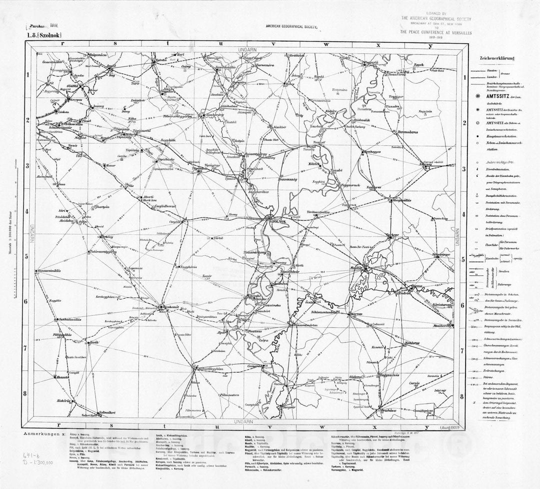 Map : Austria and Hungary 1877 18, Militar-Marschroutenkarte der osterreichisch-ungarischen Monarchie , Antique Vintage Reproduction