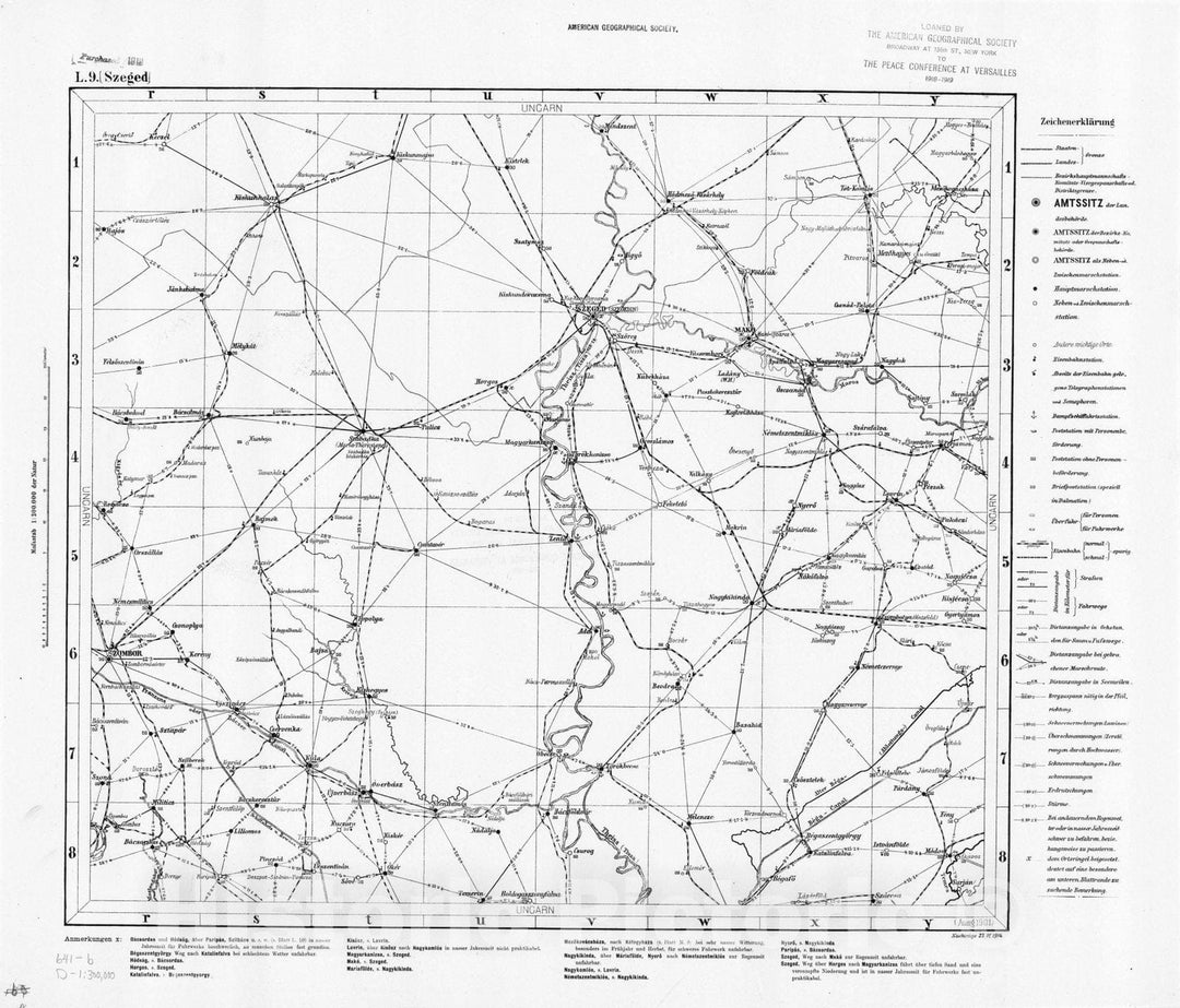 Map : Austria and Hungary 1877 19, Militar-Marschroutenkarte der osterreichisch-ungarischen Monarchie , Antique Vintage Reproduction