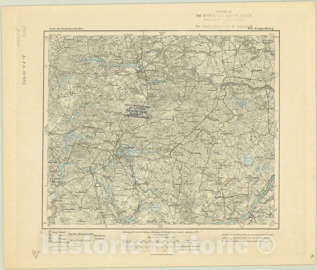 Map : Zempelburg, Germany 1911, Karte des Deutschen Reiches , Antique Vintage Reproduction