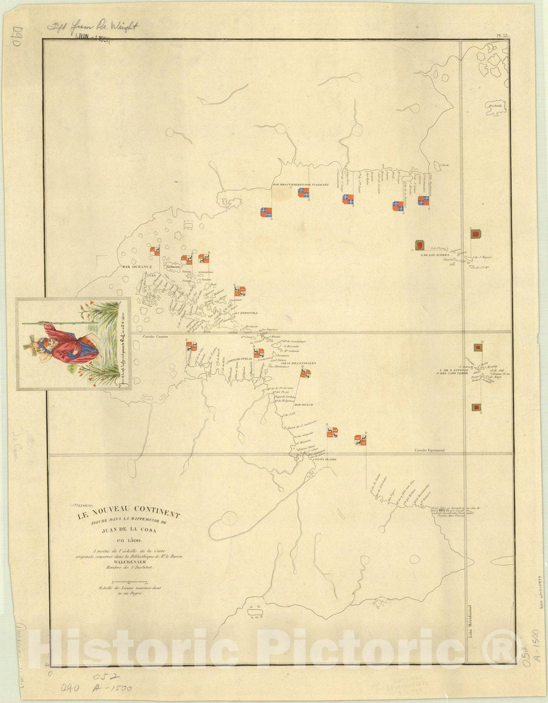 Map : South America 1834, Antique Vintage Reproduction