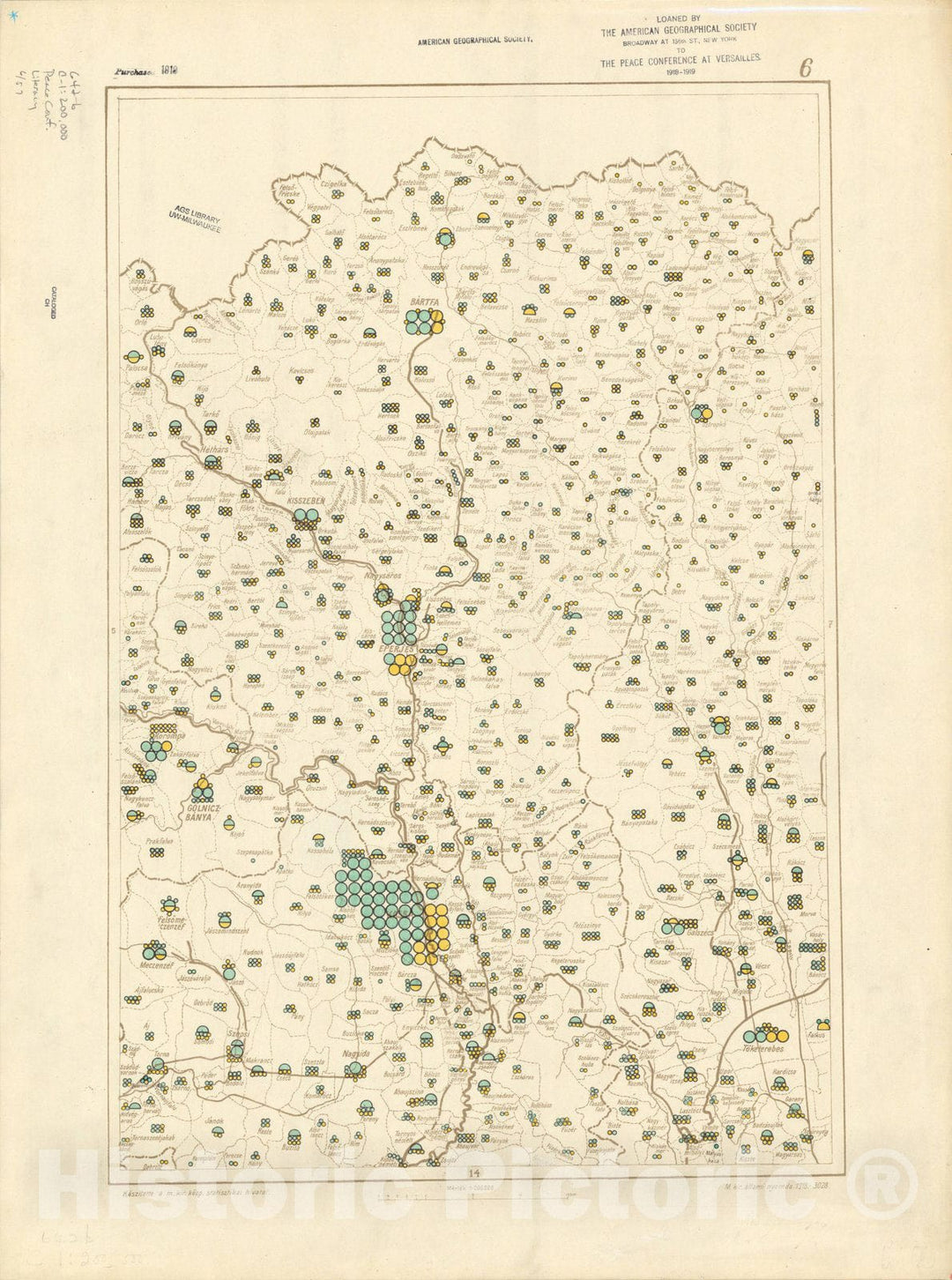 Historic Map : The Communes of Hungary showing the persons able to read and write 1918 39, Vintage Reproduction