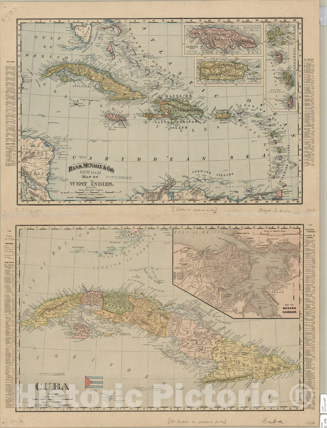 Map : World 1898 2, Map of the world on Mercators Projection : showing the direction of the ocean currents , Antique Vintage Reproduction