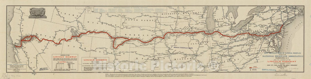 Map : United States 1915 2, Antique Vintage Reproduction