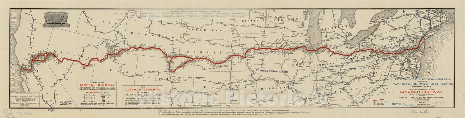 Map : United States 1915 2, Antique Vintage Reproduction