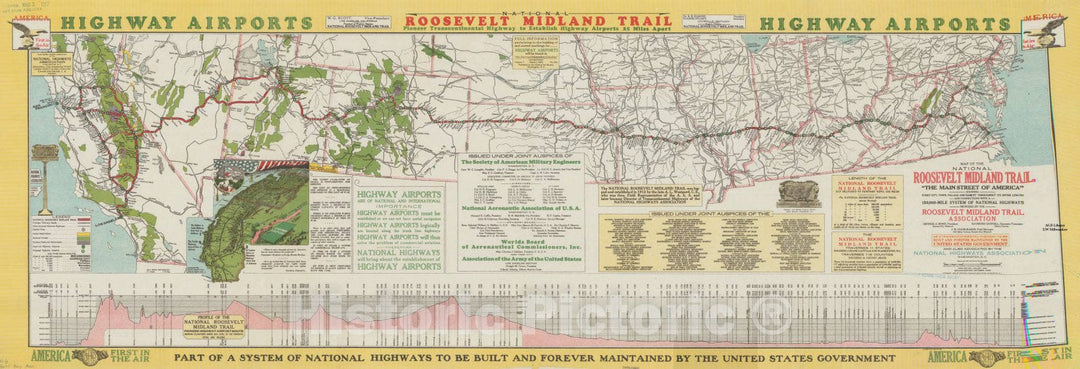 Map : United States 1924 1, Antique Vintage Reproduction