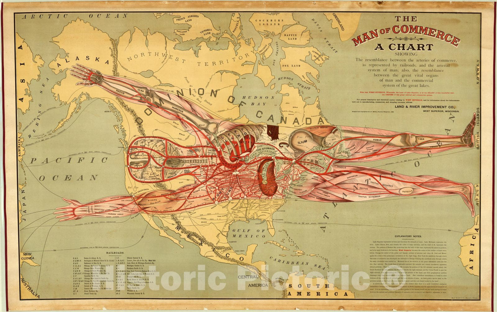 Map : United States 1889, Antique Vintage Reproduction