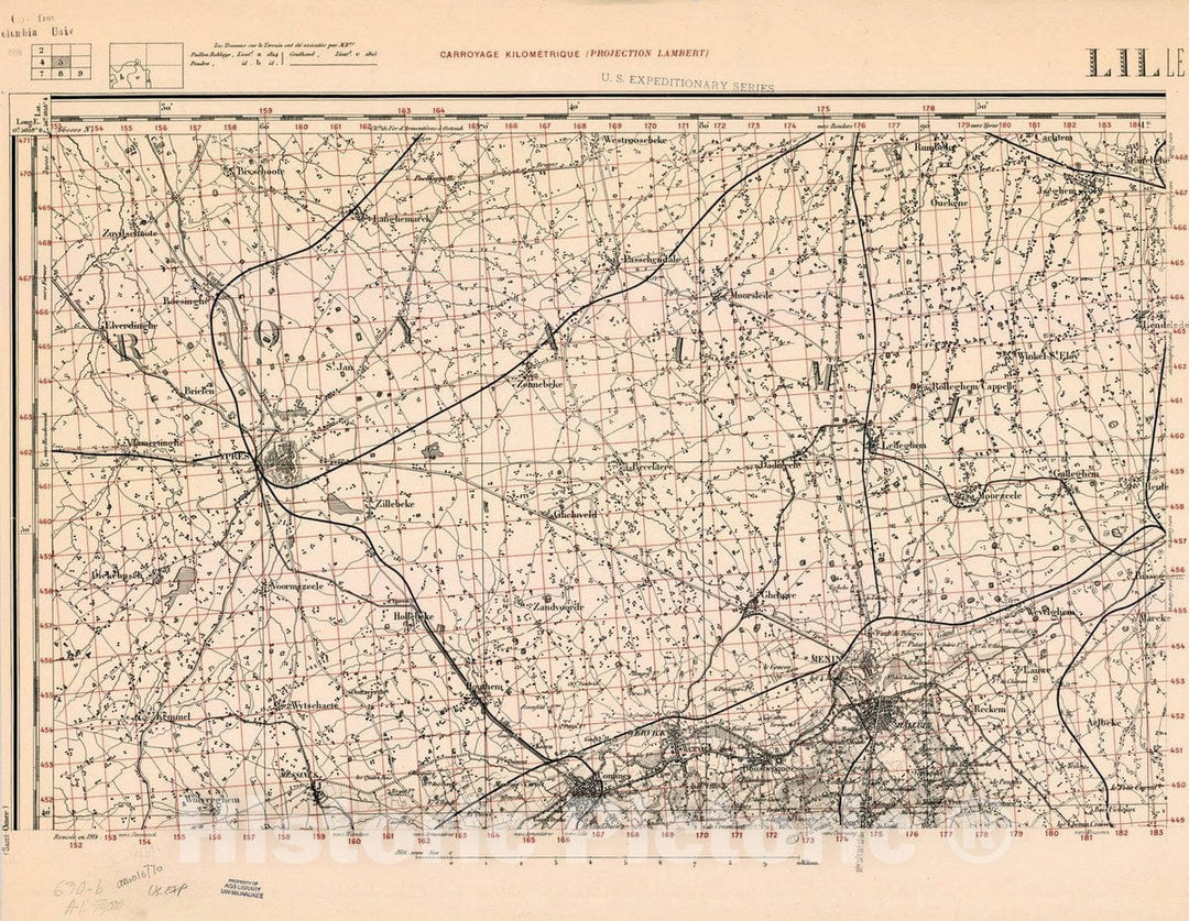 Map : France 1918- 29, [Topographic maps of France], Antique Vintage Reproduction