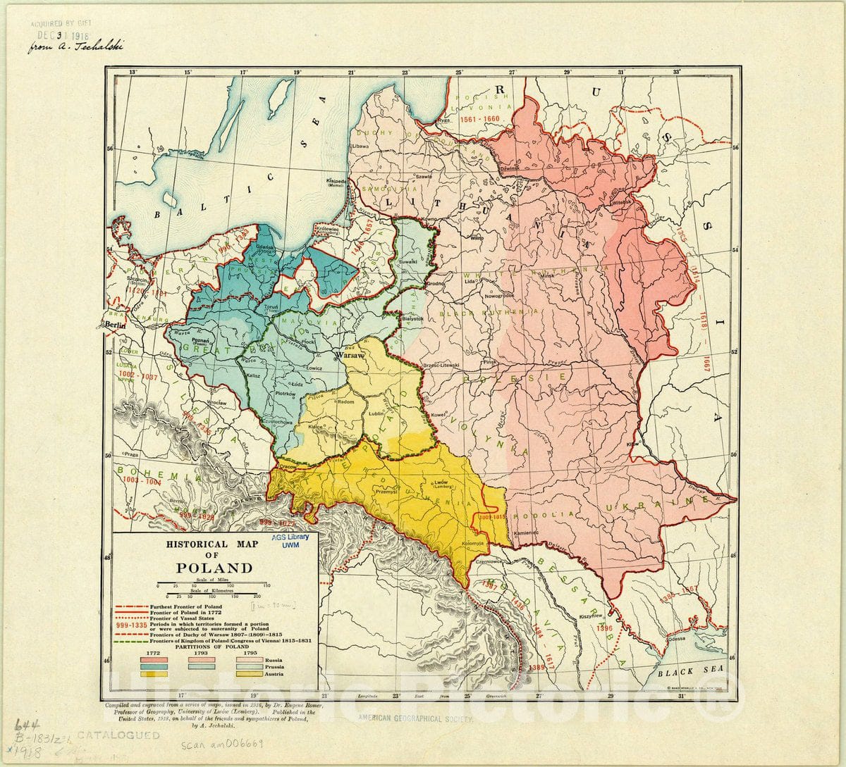 Map : Poland 1831 1918, Historical map of Poland , Antique Vintage Reproduction