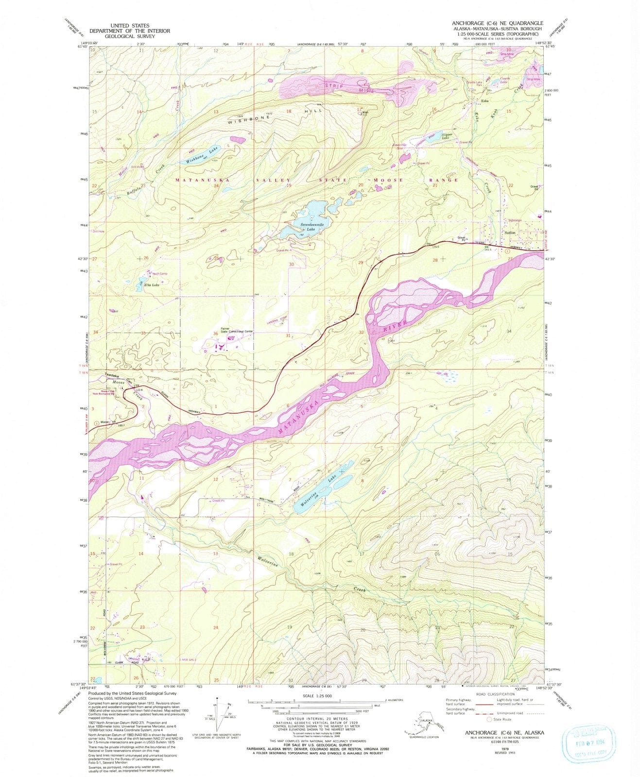 1979 Anchorage, AK - Alaska - USGS Topographic Map v3