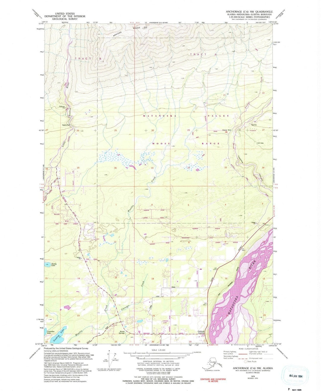 1979 Anchorage, AK - Alaska - USGS Topographic Map v4