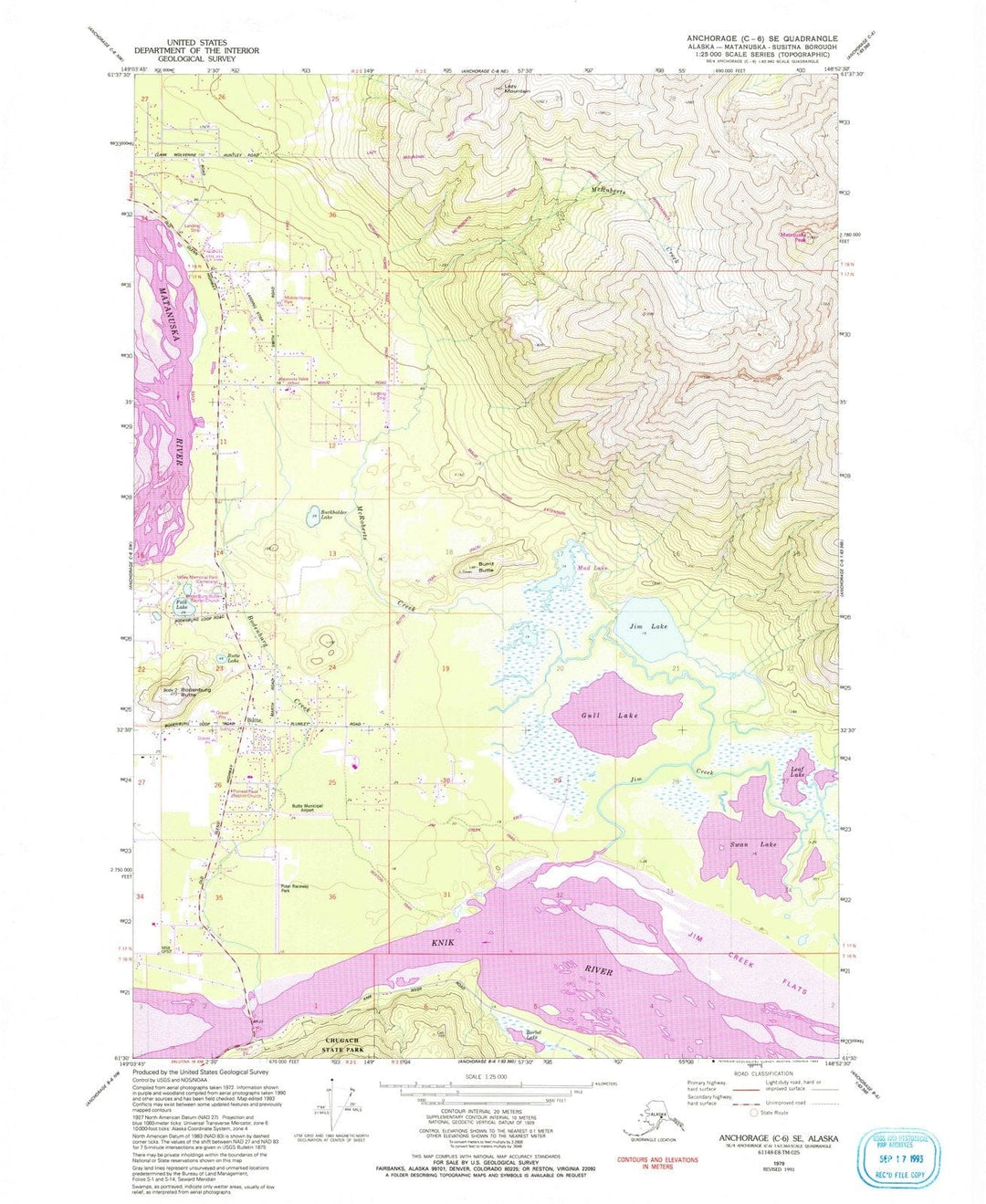 1979 Anchorage, AK - Alaska - USGS Topographic Map v5