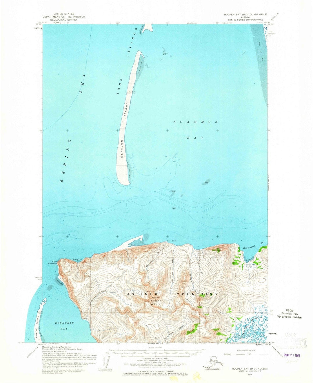 1953 Hooperay, AK - Alaska Maps - USGS Topographic Map