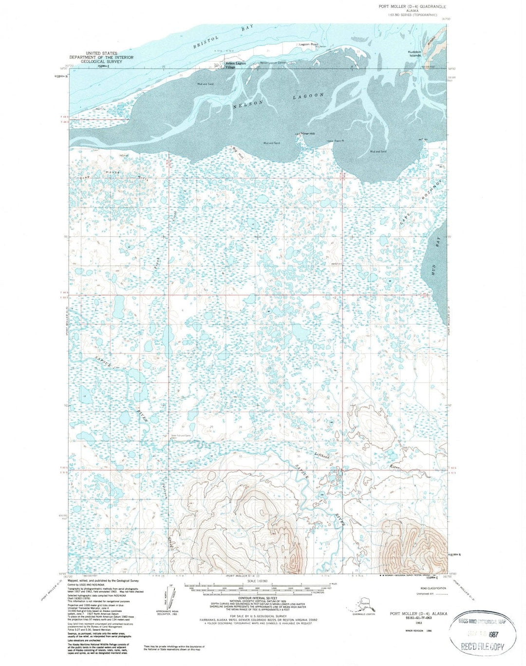 1963 Port Moller, AK - Alaska - USGS Topographic Map8