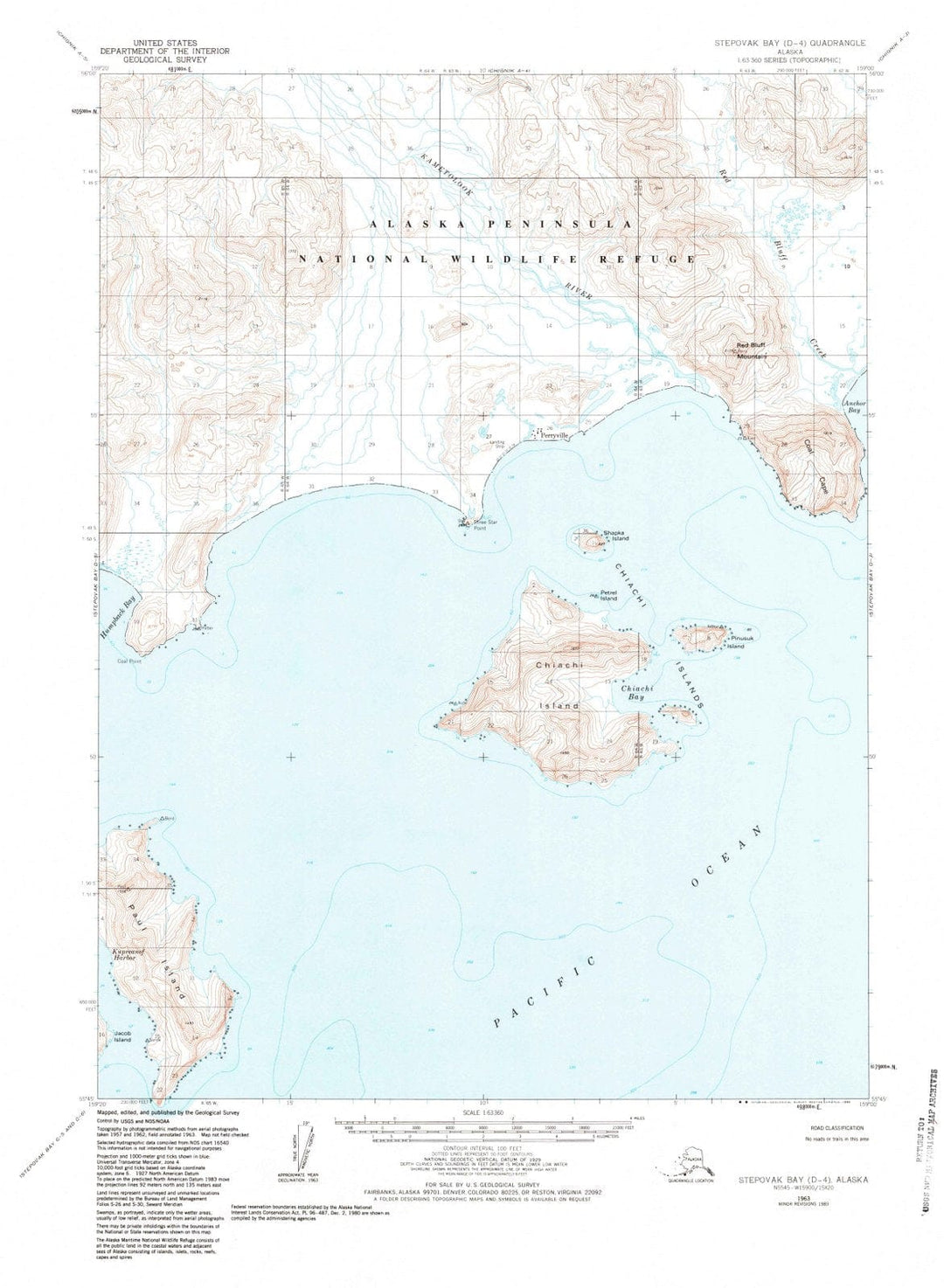 1963 Stepovakay, AK - Alaska - USGS Topographic Map v9