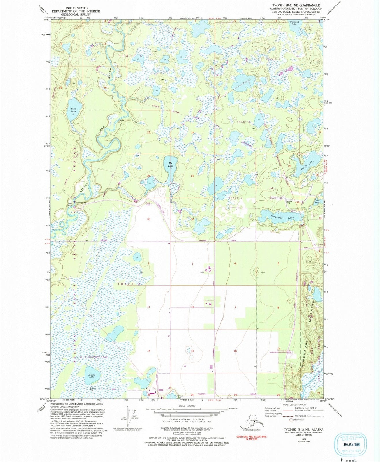 1979 Tyonek, AK - Alaska - USGS Topographic Map : v3