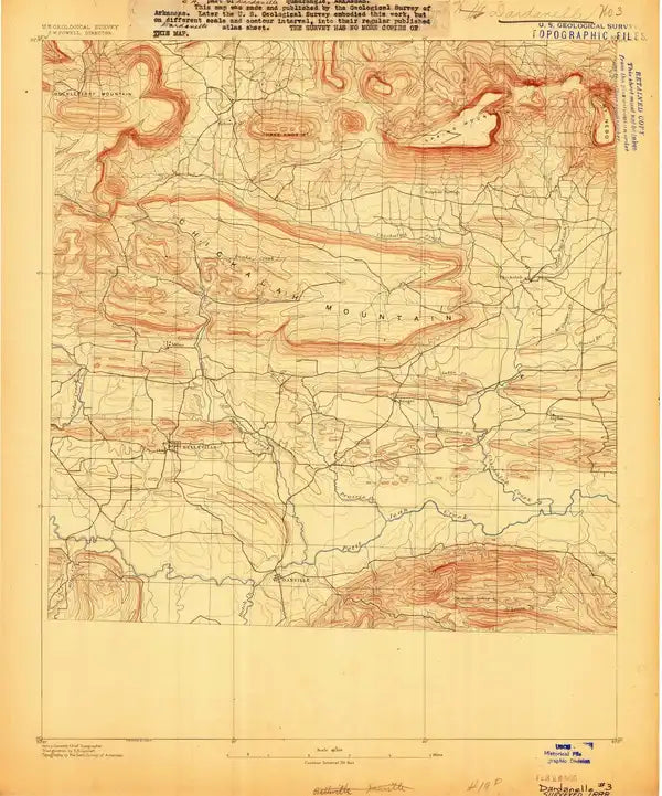 1888 Dardanelle #3, AR - Arkansas - USGS Topographic Map