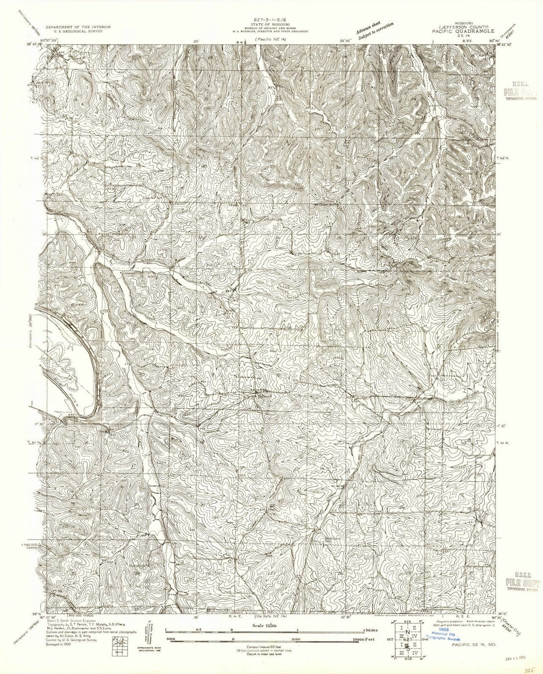 1930 Pacific, MO - Missouri - USGS Topographic Map