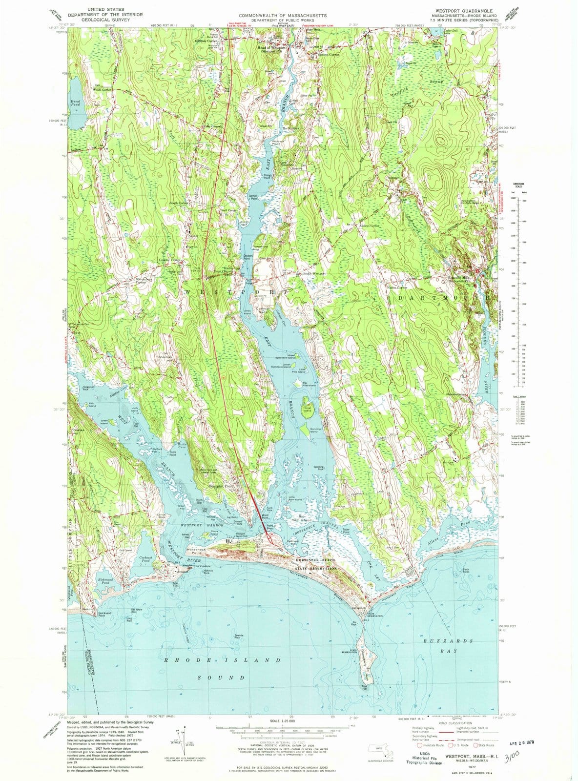 1977 Westport, MD - Maryland - USGS Topographic Map