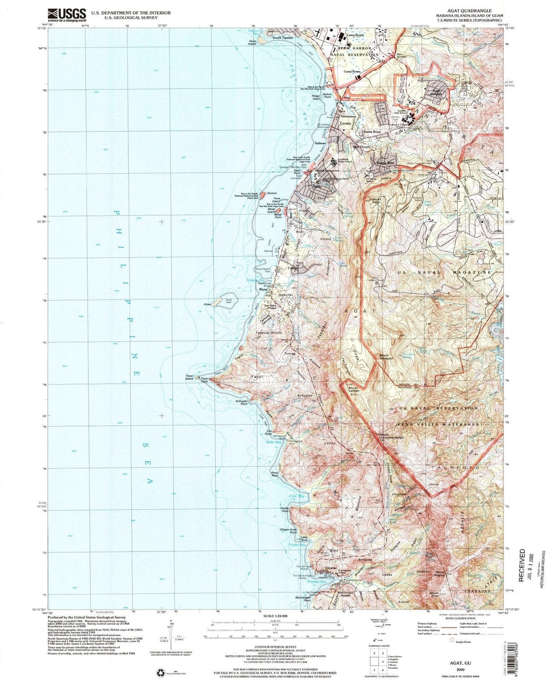 2000 Agat, GU - Guam - USGS Topographic Map