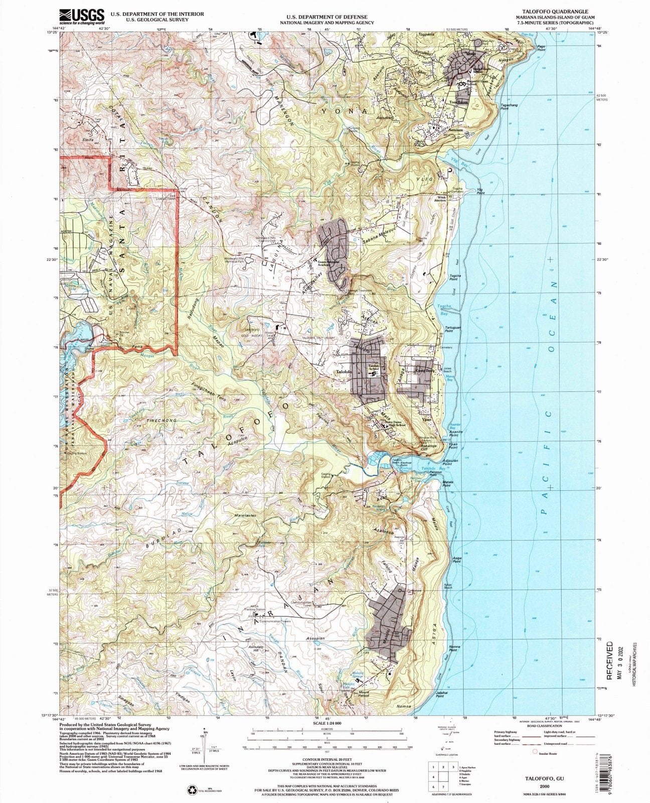 2000 Talofofo, GU - Guam - USGS Topographic Map