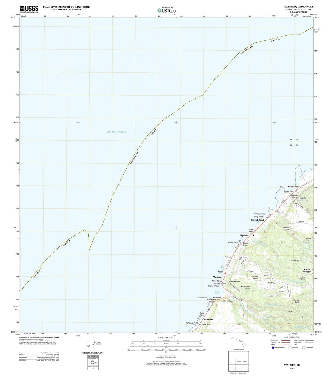 2013 Waimea, HI - Hawaii - USGS Topographic Map