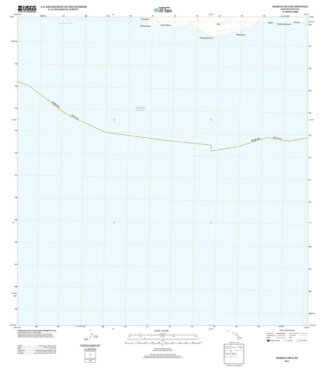 2013 Makena OE S, HI - Hawaii - USGS Topographic Map