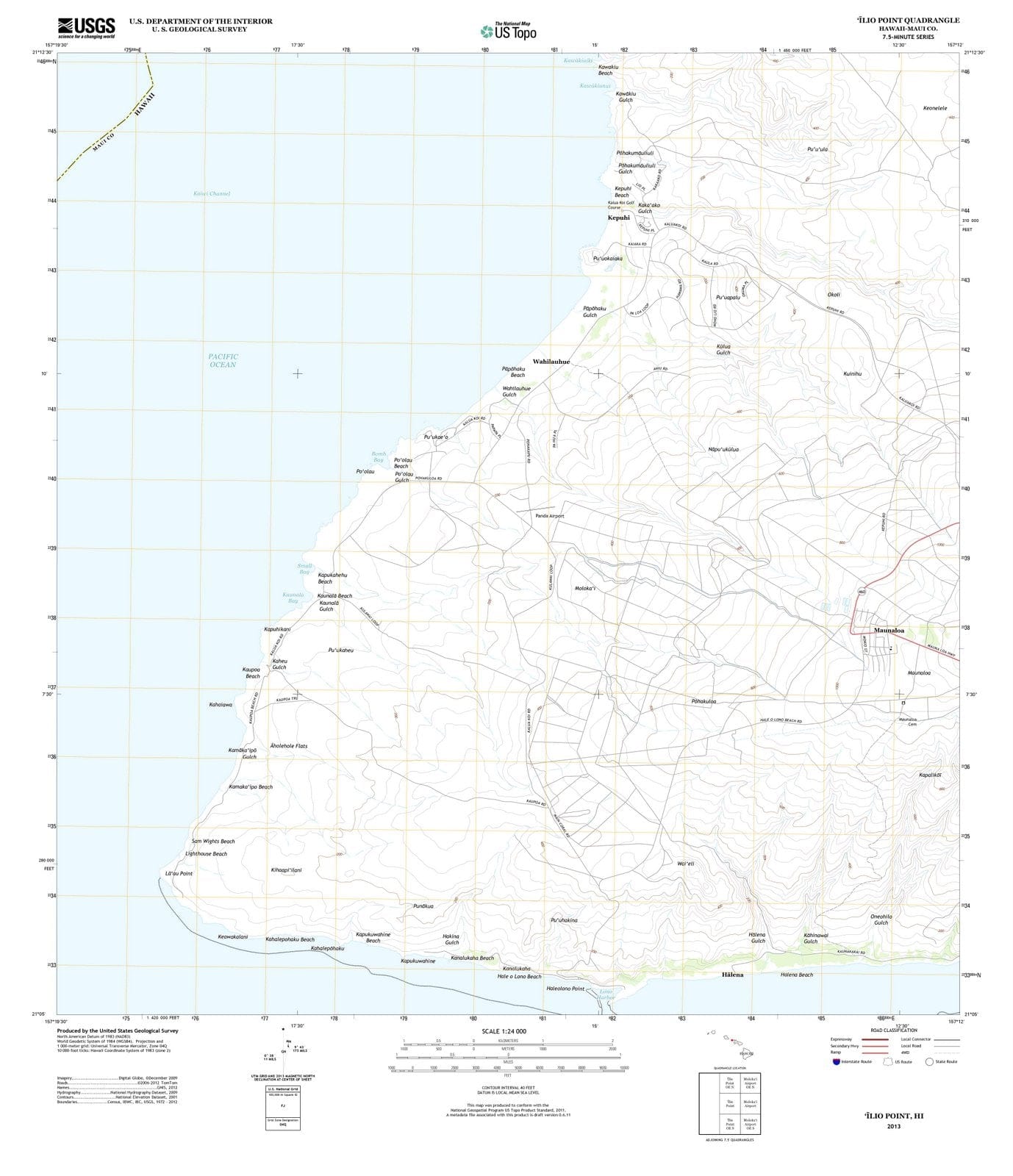 2013 Ilio Point, HI - Hawaii - USGS Topographic Map