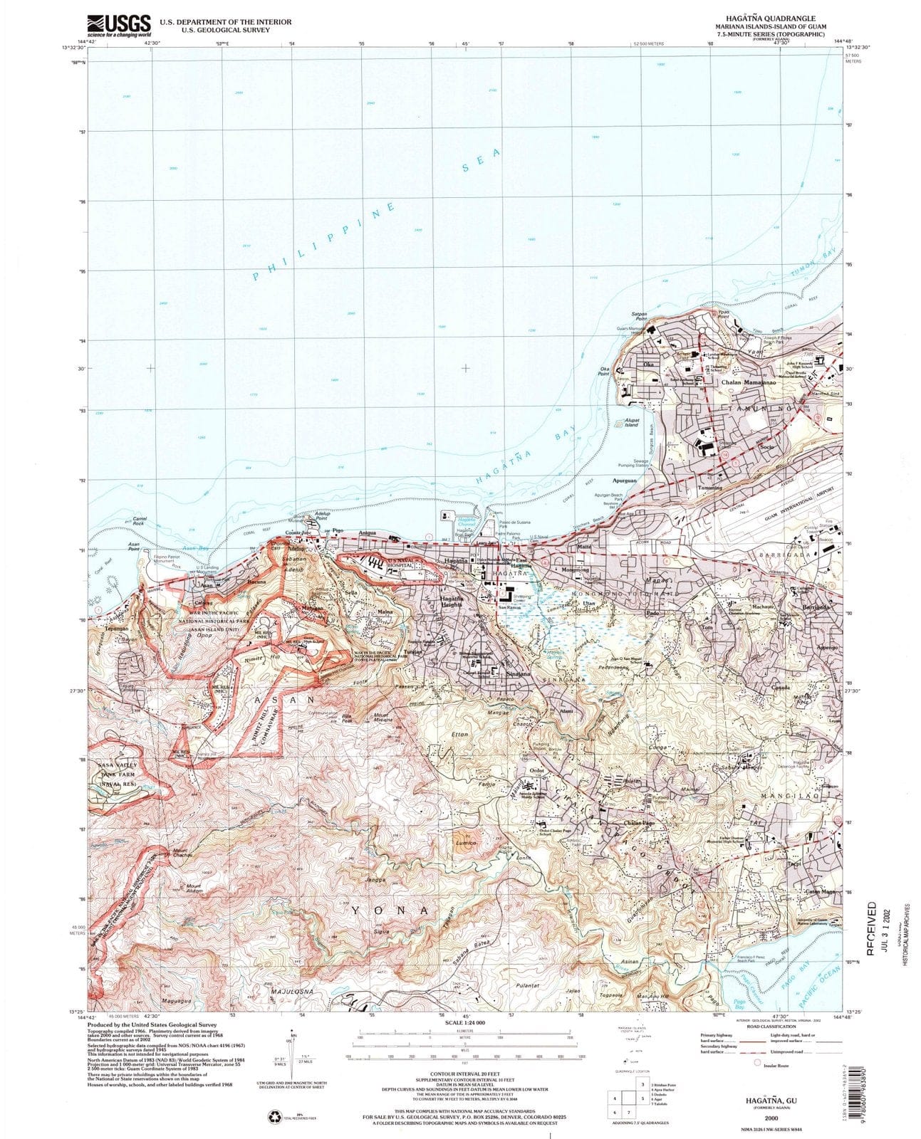 2000 Hagatna, GU - Guam - USGS Topographic Map