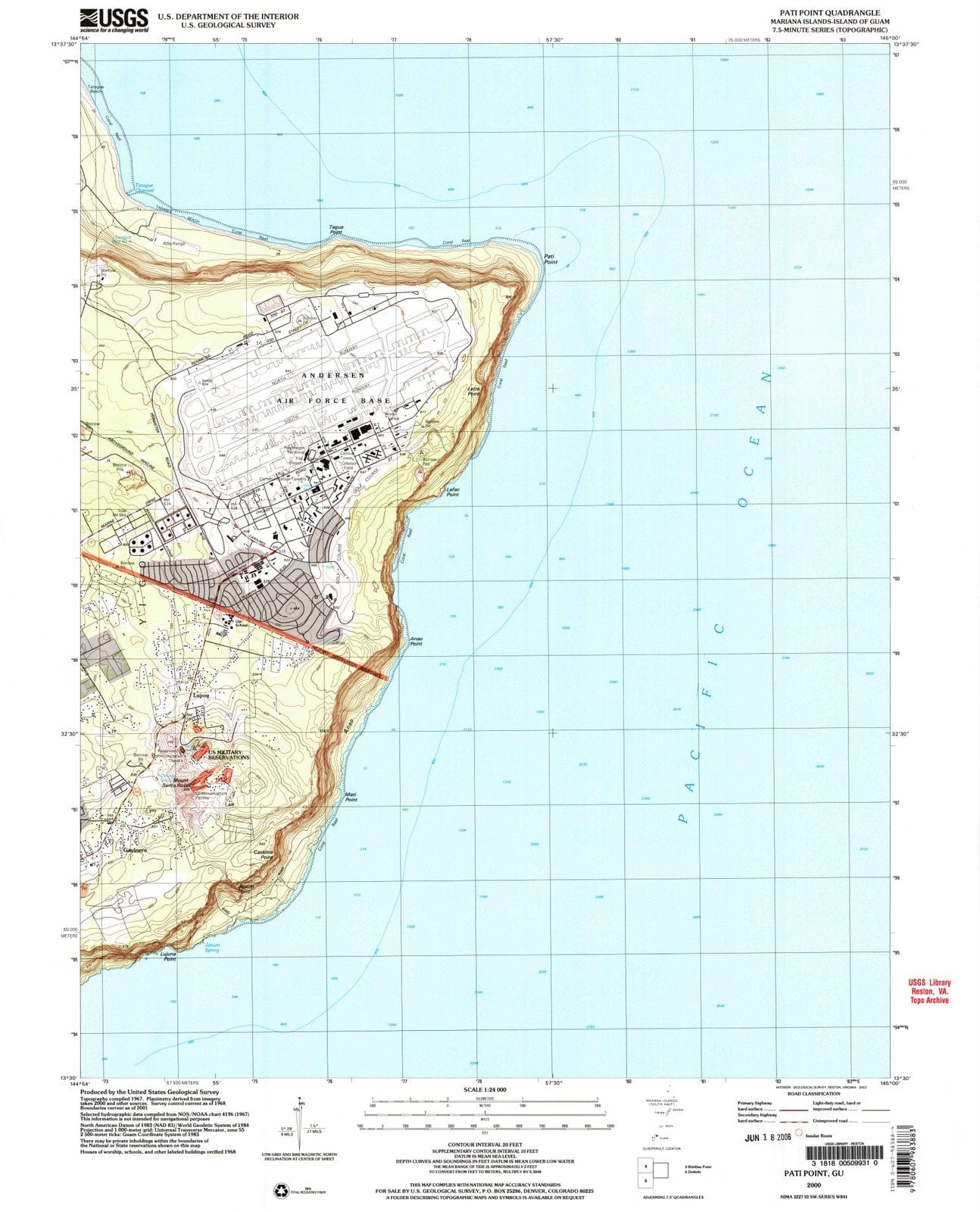 2000 Pati Point, GU - Guam - USGS Topographic Map