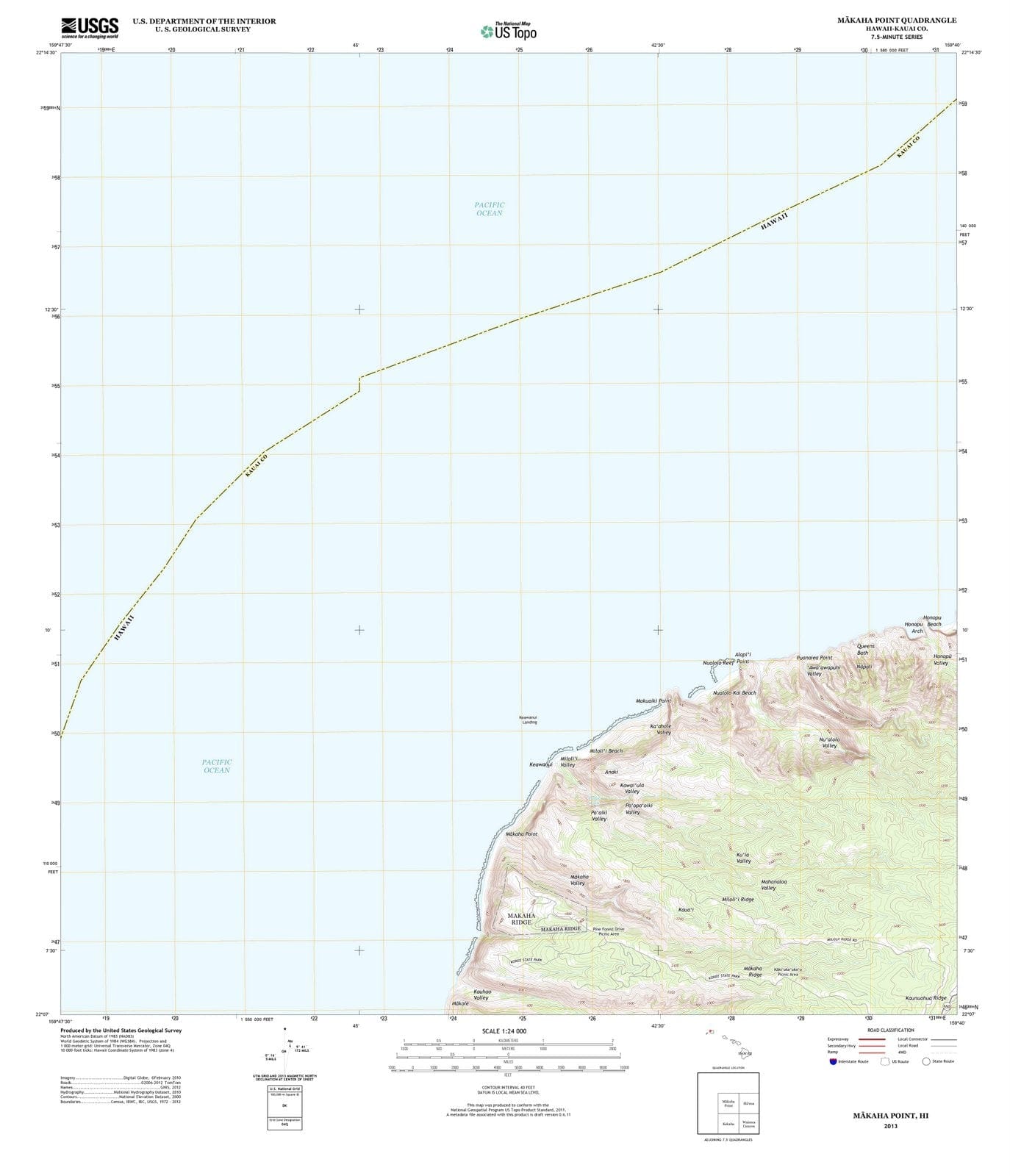 2013 Makaha Point, HI - Hawaii - USGS Topographic Map