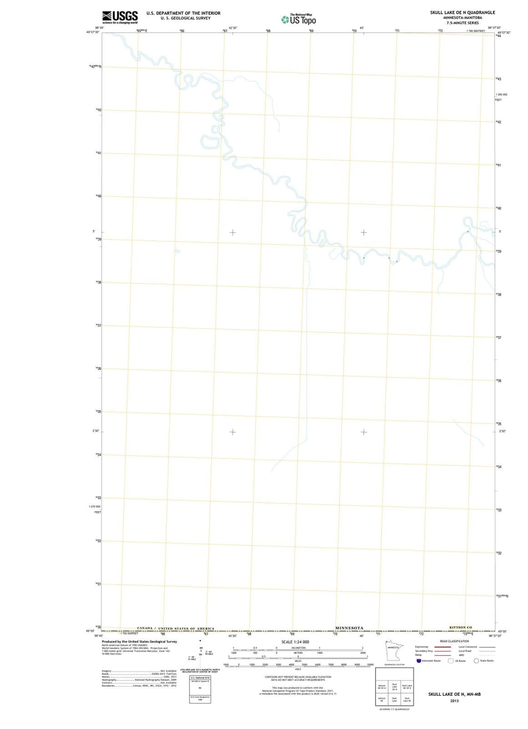 2013 Skull Lake, MN - Minnesota - USGS Topographic Map